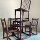 70s bamboo table and chairs