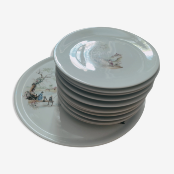 Japanese porcelain dessert service