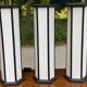 Column table lamps in the style of 90s Japanese lanterns.