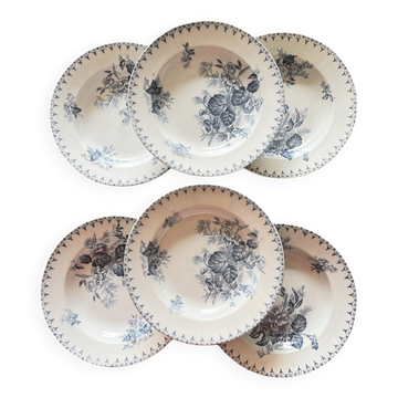 6 ironstone plates