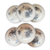 6 assiettes terre de fer 