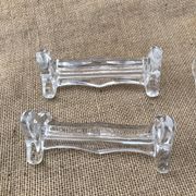 4 Art Deco glass knife holder