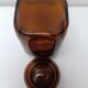 Pot apothicaire en verre marron vintage