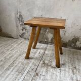 Handcrafted oak stool