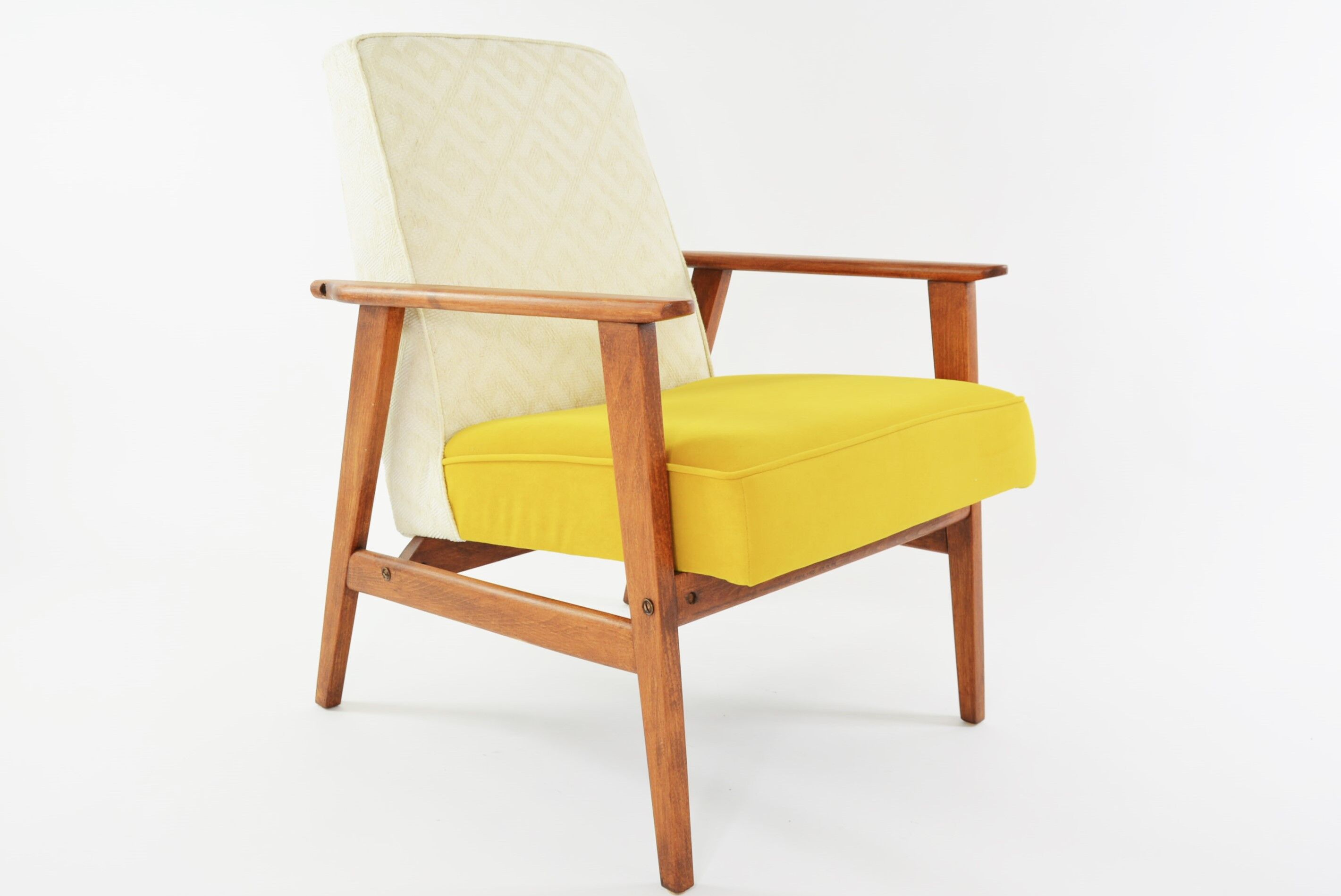 Fauteuil Fox bicolore jaune