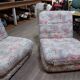 Ensemble de salon modulable vintage - Canapé 2 places + chauffeuse 1 place