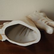 Ceramic horse head lamp base vintage horse lamp base design 70s