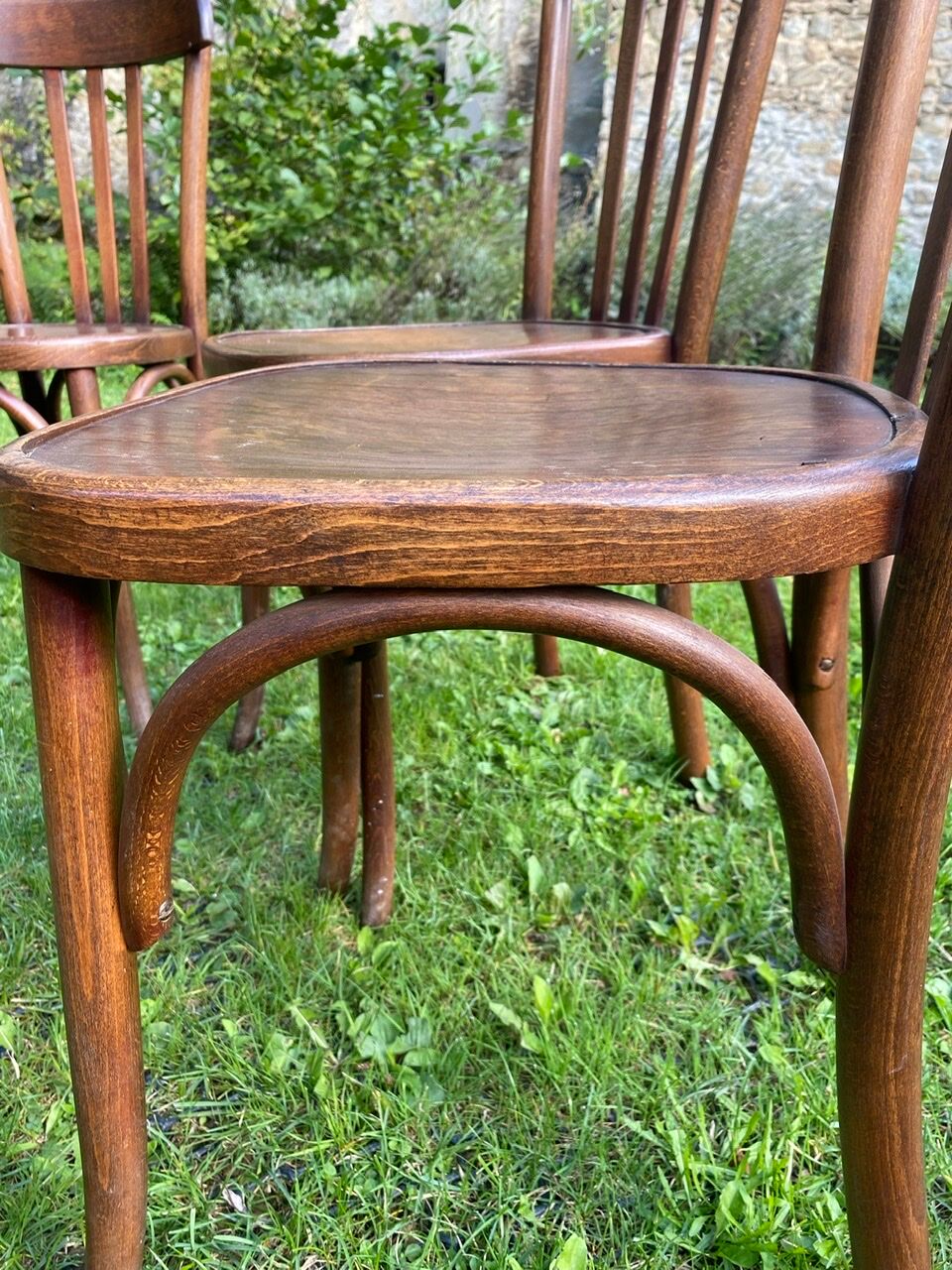 Set of 6 chairs bistro Fischel early XX century