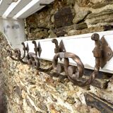 Vintage wall coat and hat rack