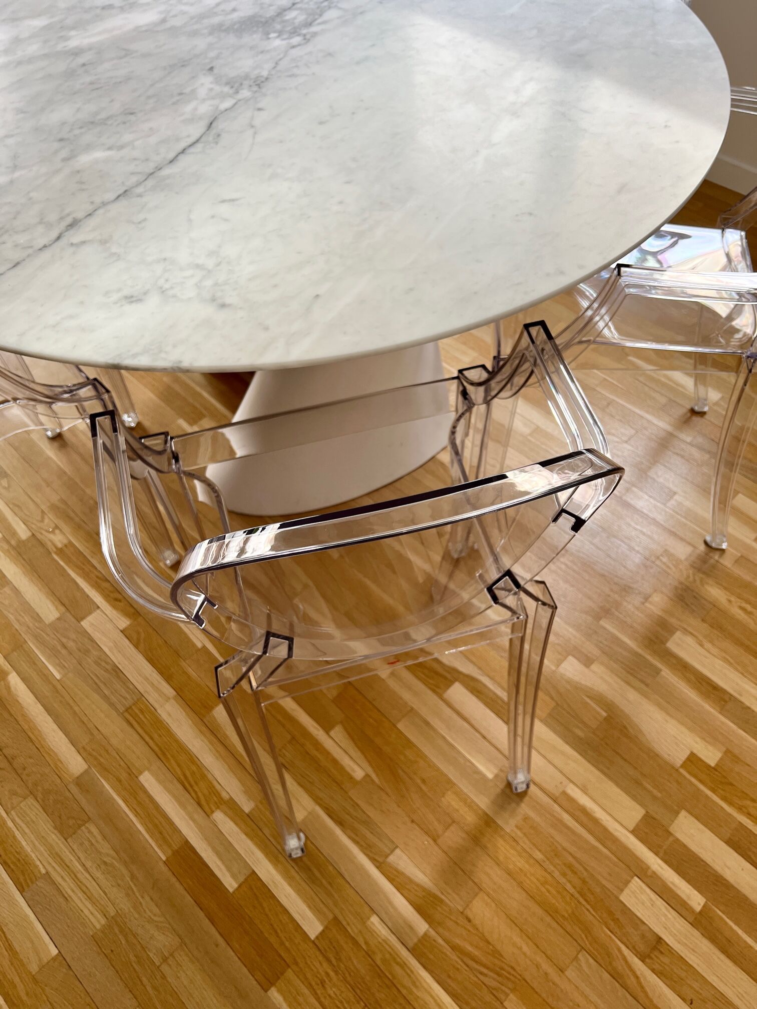 Set of 6 kartell Louis Ghost chairs - Philippe Starck