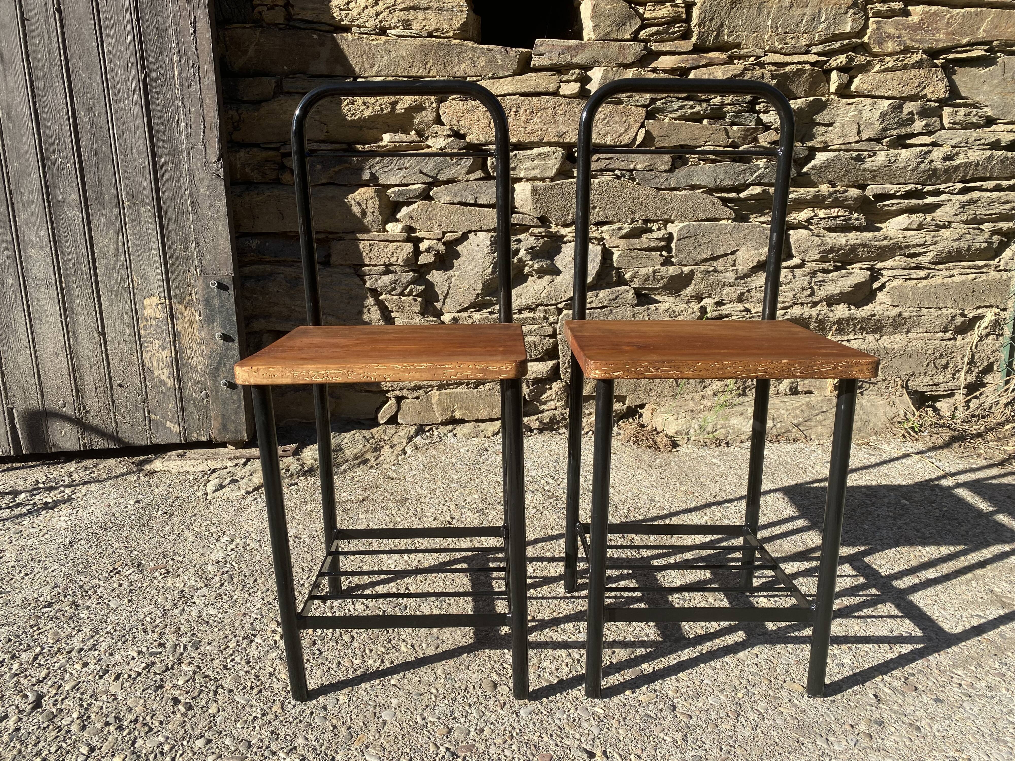 Pair of bedside tables of internant years 50-60