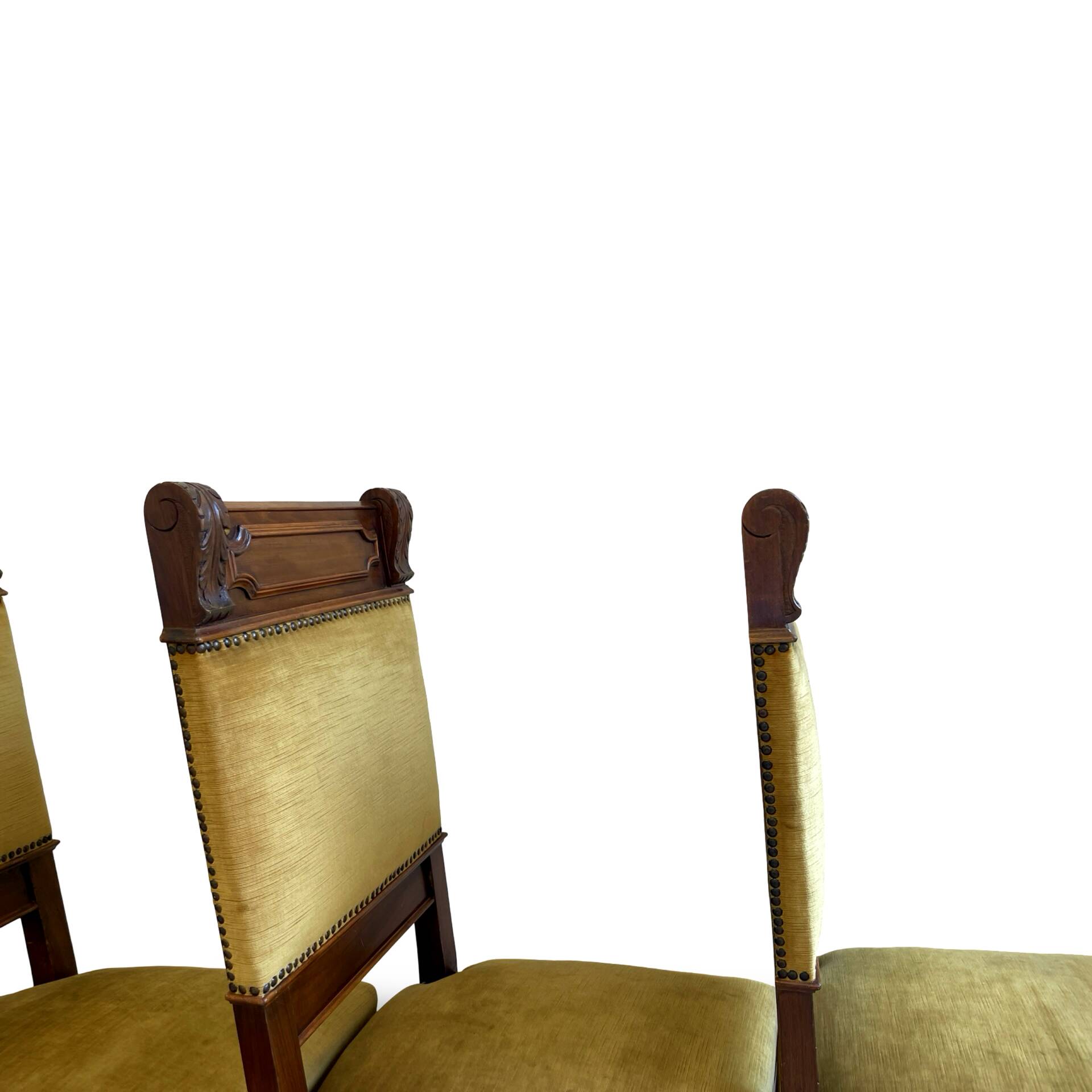 four Victorian dining chairs