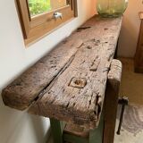 Wooden carpenter's workbench