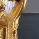Miroir ovale vintage de style Rococo Louis XV