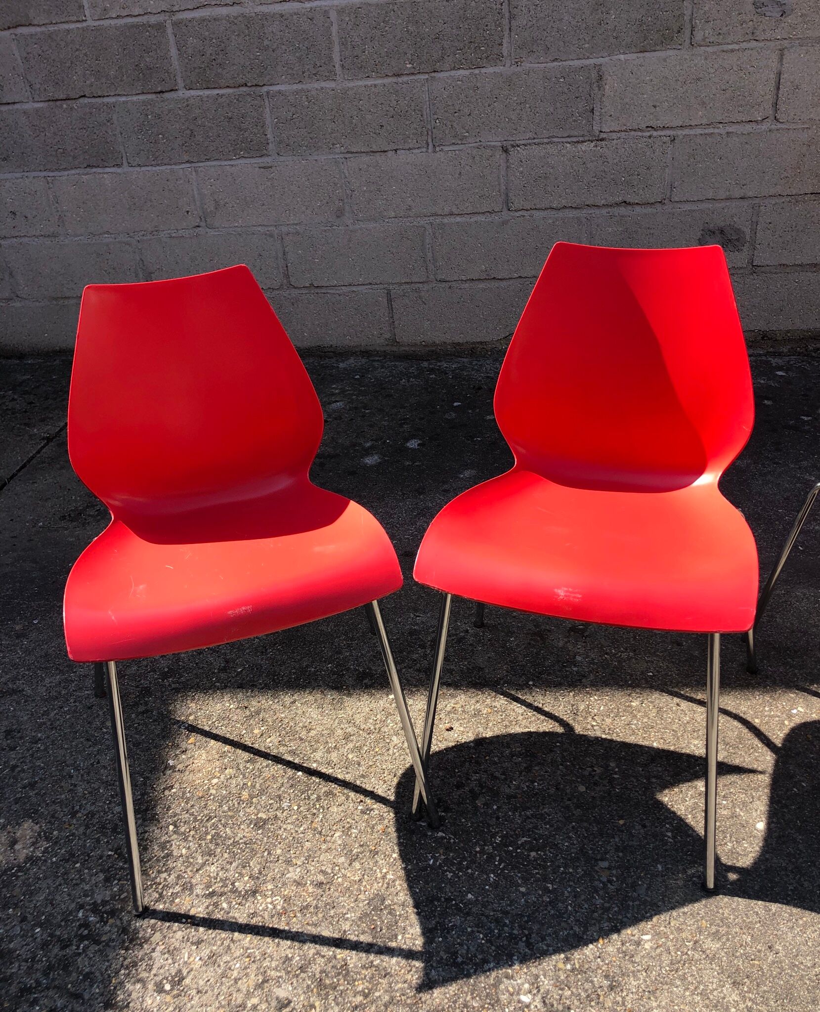 Set of 4 Maui chairs by Vico Magistretti, Kartell