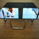 Italian design coffee table, Bauhaus style, 70s