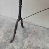 Antique cast iron and marble bistro restaurant table