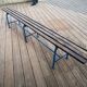 Banc vestiaire école années 70