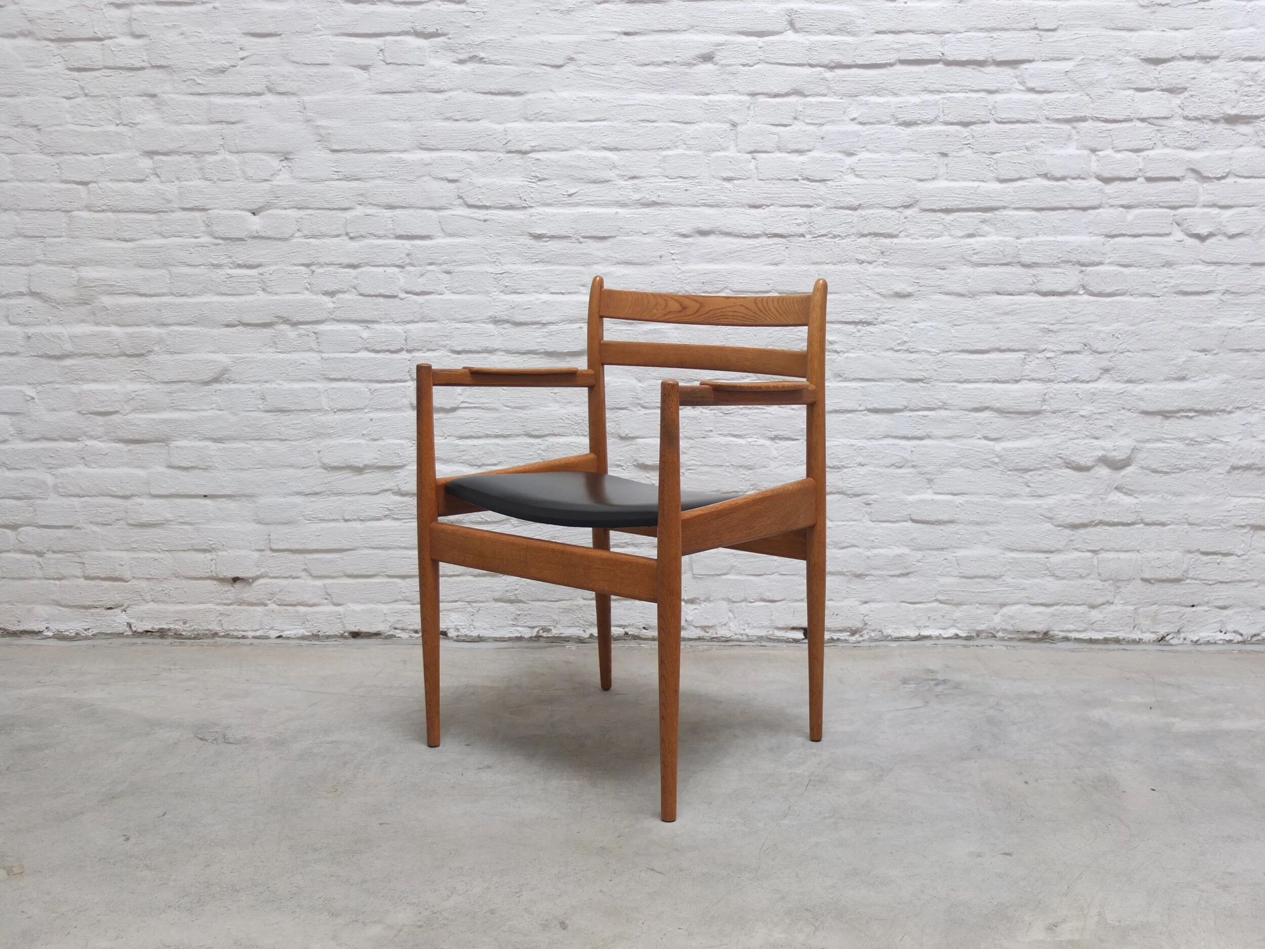 Rare armchair in oak by Jos De Mey for Van Den Berghe-Pauvers, 1960s