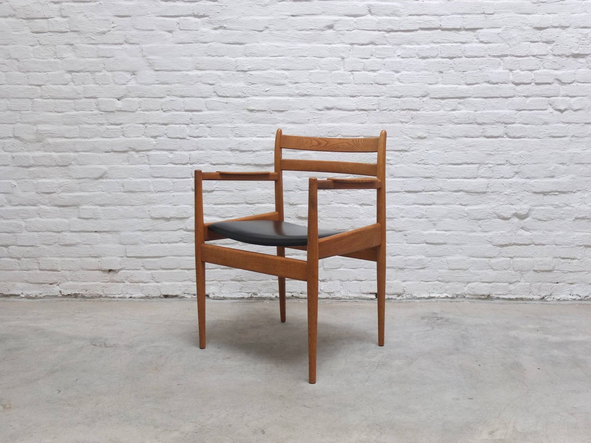 Rare armchair in oak by Jos De Mey for Van Den Berghe-Pauvers, 1960s