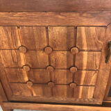 Art deco sideboard with checkered doors and top