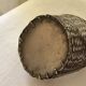 Silver metal woven basket