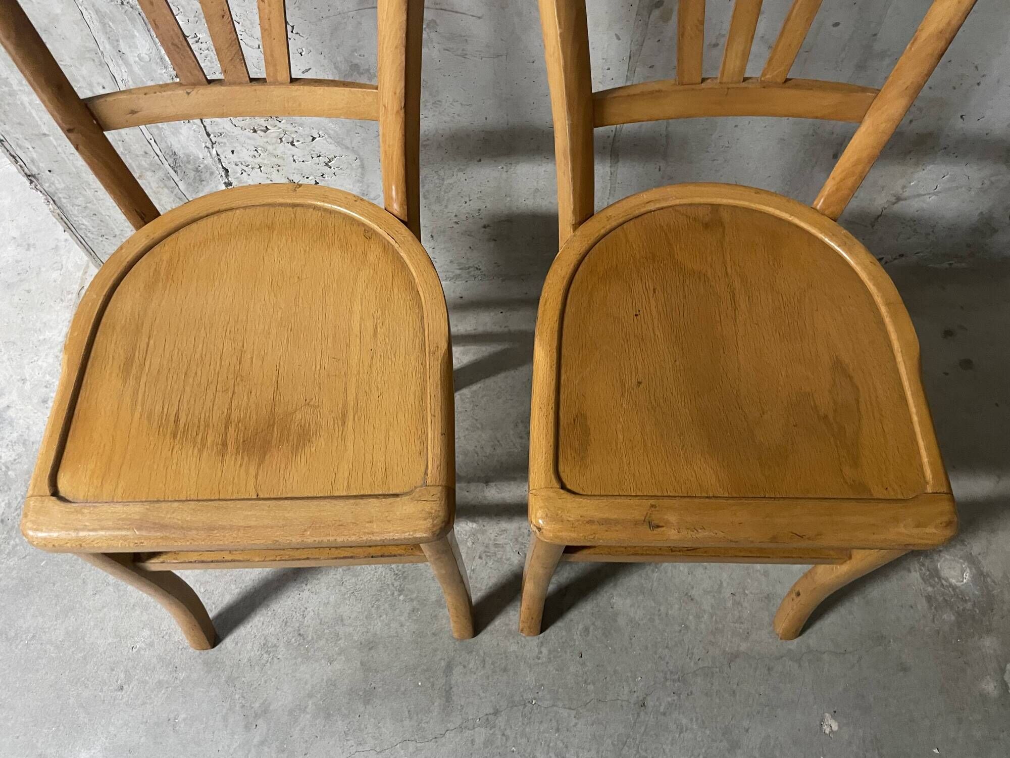 Pair of 1960s bistro chairs