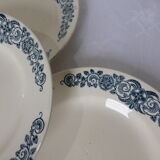 4 vintage flat plates in iron earth from Longchamp model Alesia 211208