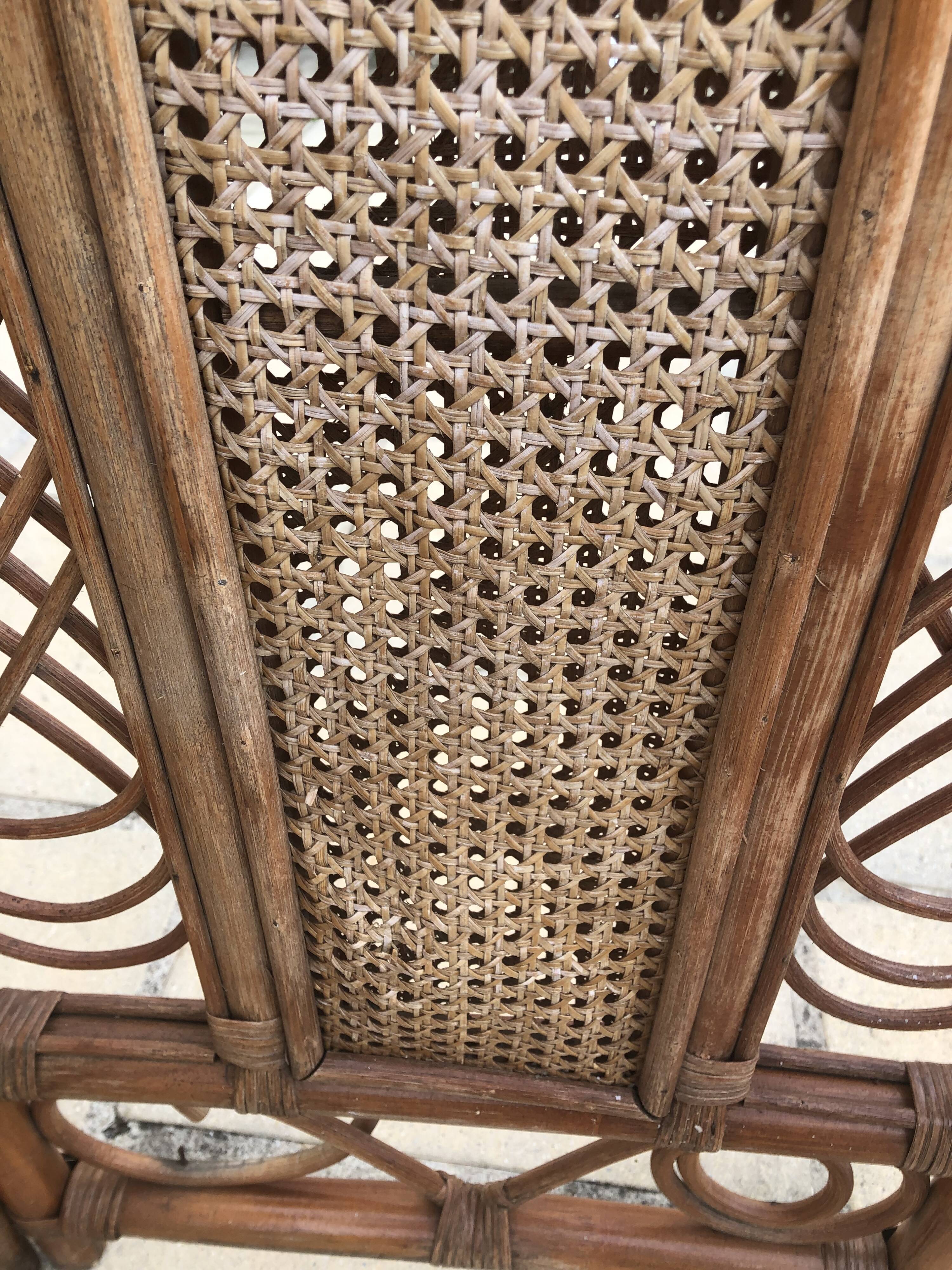Rattan screen, bamboo and canning