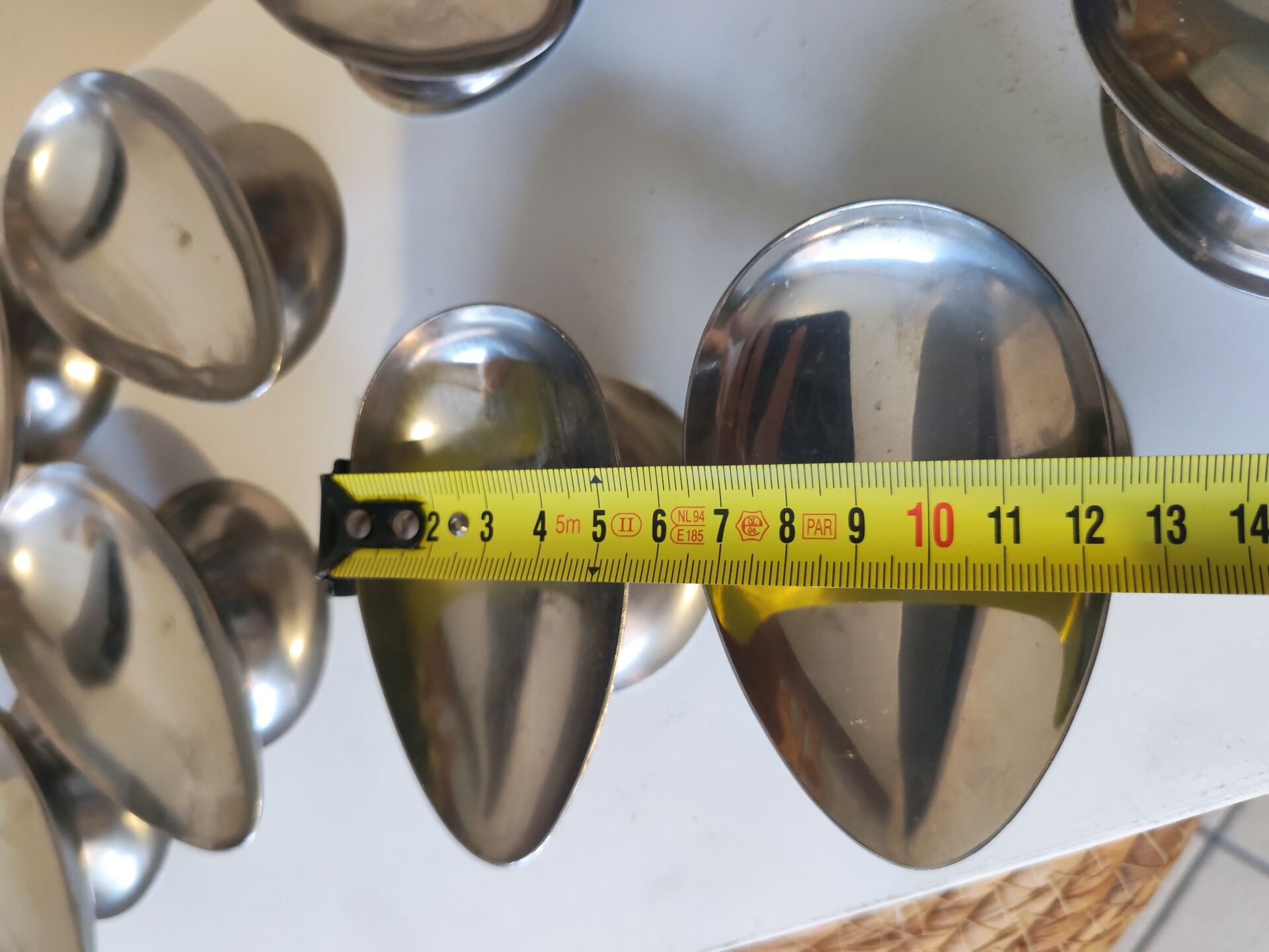 12 stainless steel chrome cups