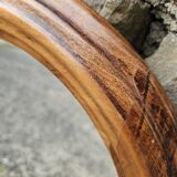 Two antique mahogany wood mirrors