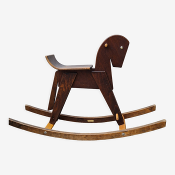 Wooden rocking horse