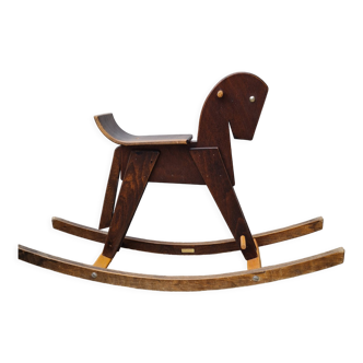 Wooden rocking horse