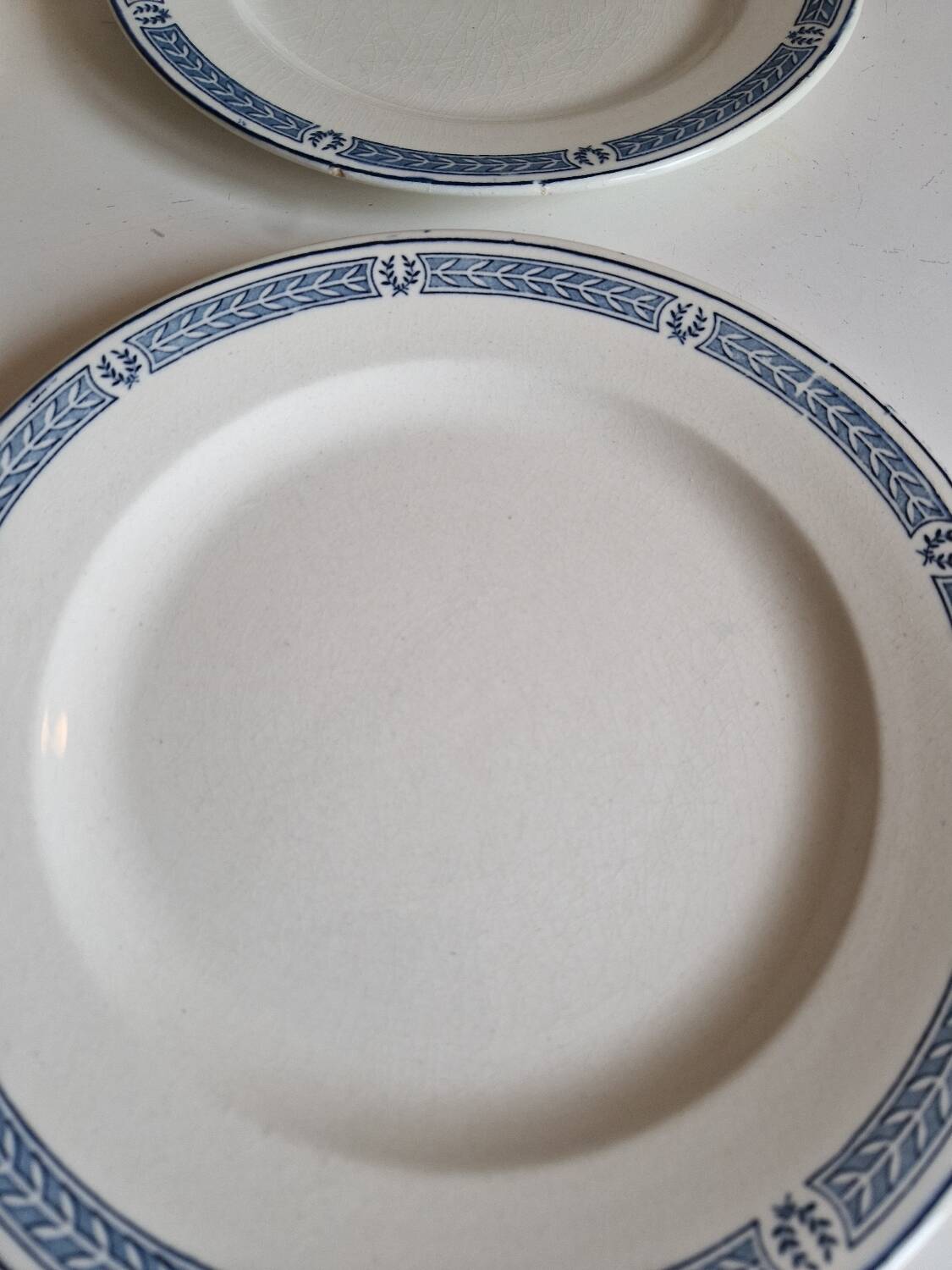 Set of 14 Terre de fer Salins plates, Castellane model