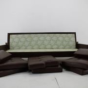 Design Leather Folding Sofa by Arch. Spicka, 1970s, Czechoslovakia