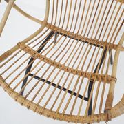 Rohe Noordwolde rattan and metal lounge chair, The Netherlands 1950's