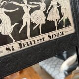 Wooden overmantel mirror “Experimental education”