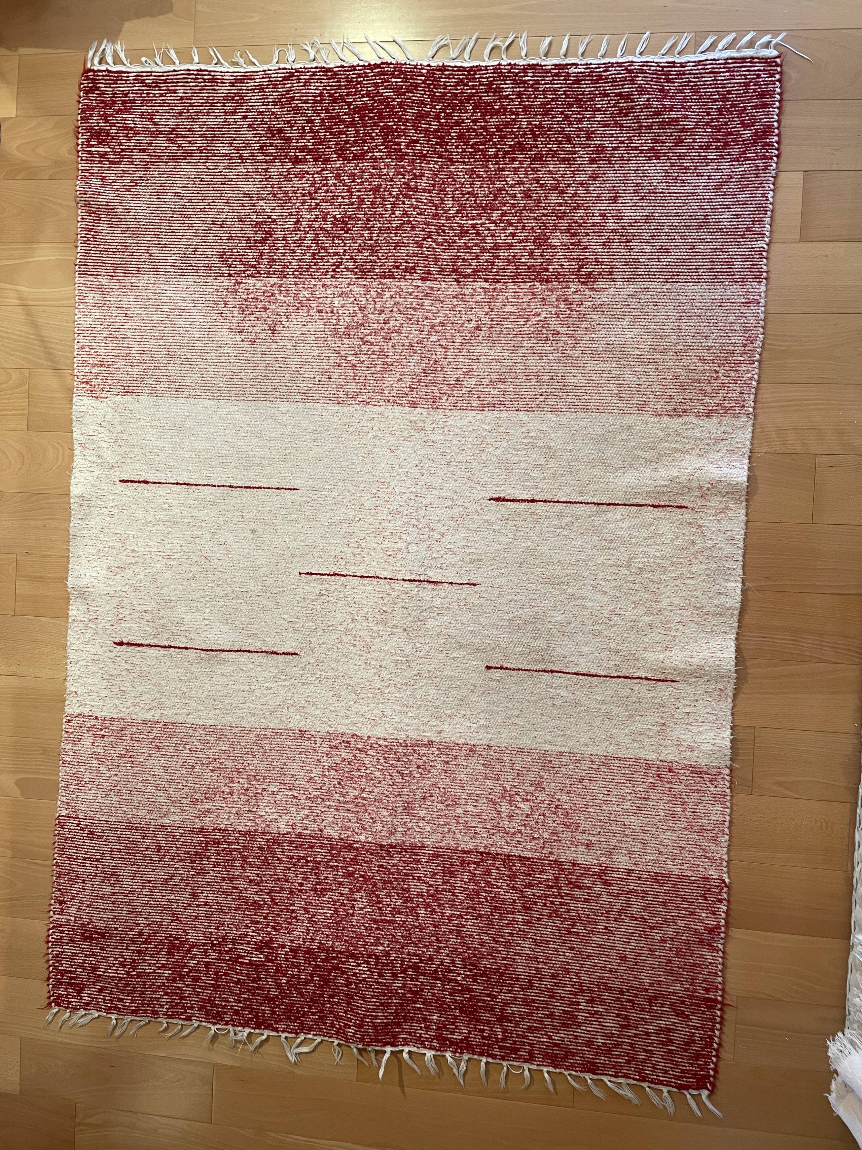 Vintage Finnish cotton rug