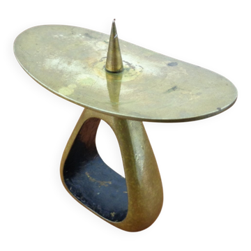 Austrian Model 3600 Candlestick in Brass by Carl Auböck, 1950s