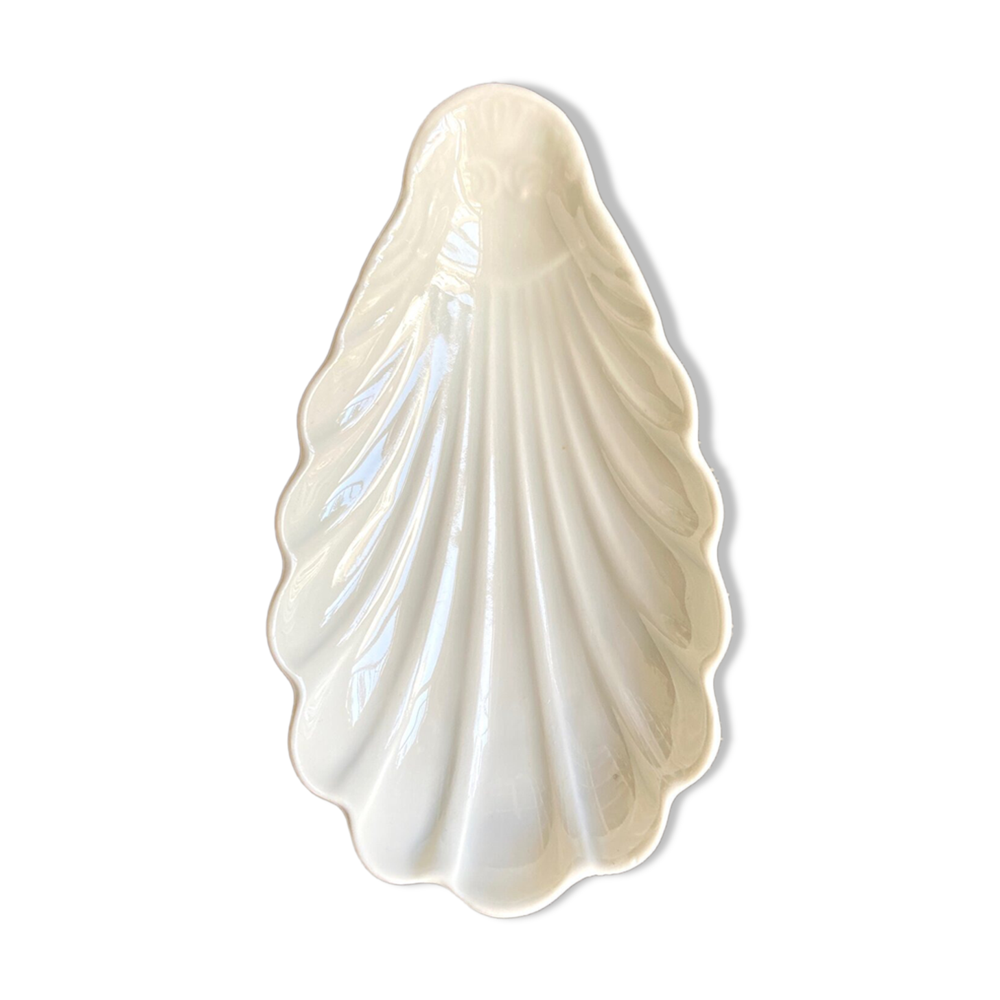 Ramequin shell pillivuit in white porcelain