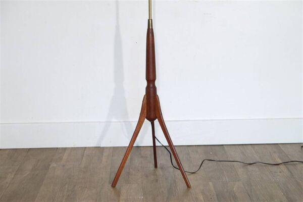 Lampadaire vintage danois en teck 1960