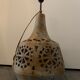 Openwork stoneware lamp foot signed Agnès Escalas, 1970