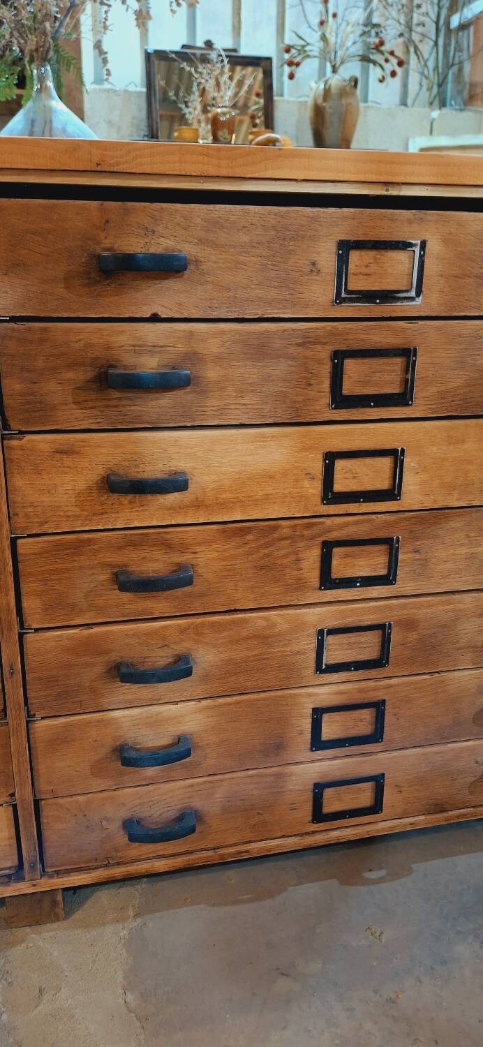 Craft cabinet with drawers