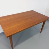 Vintage Scandinavian style dining table from the 50s and 60s in teak with extensions