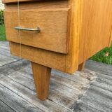Vintage 1950s desk in light oak