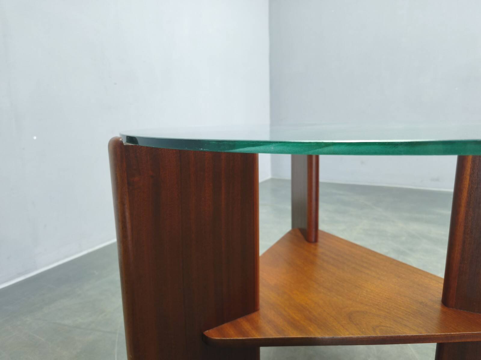 Danish Mid Century Teak Round Coffee Table, 1960s
