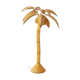 Lampadaire palmier vintage en rotin