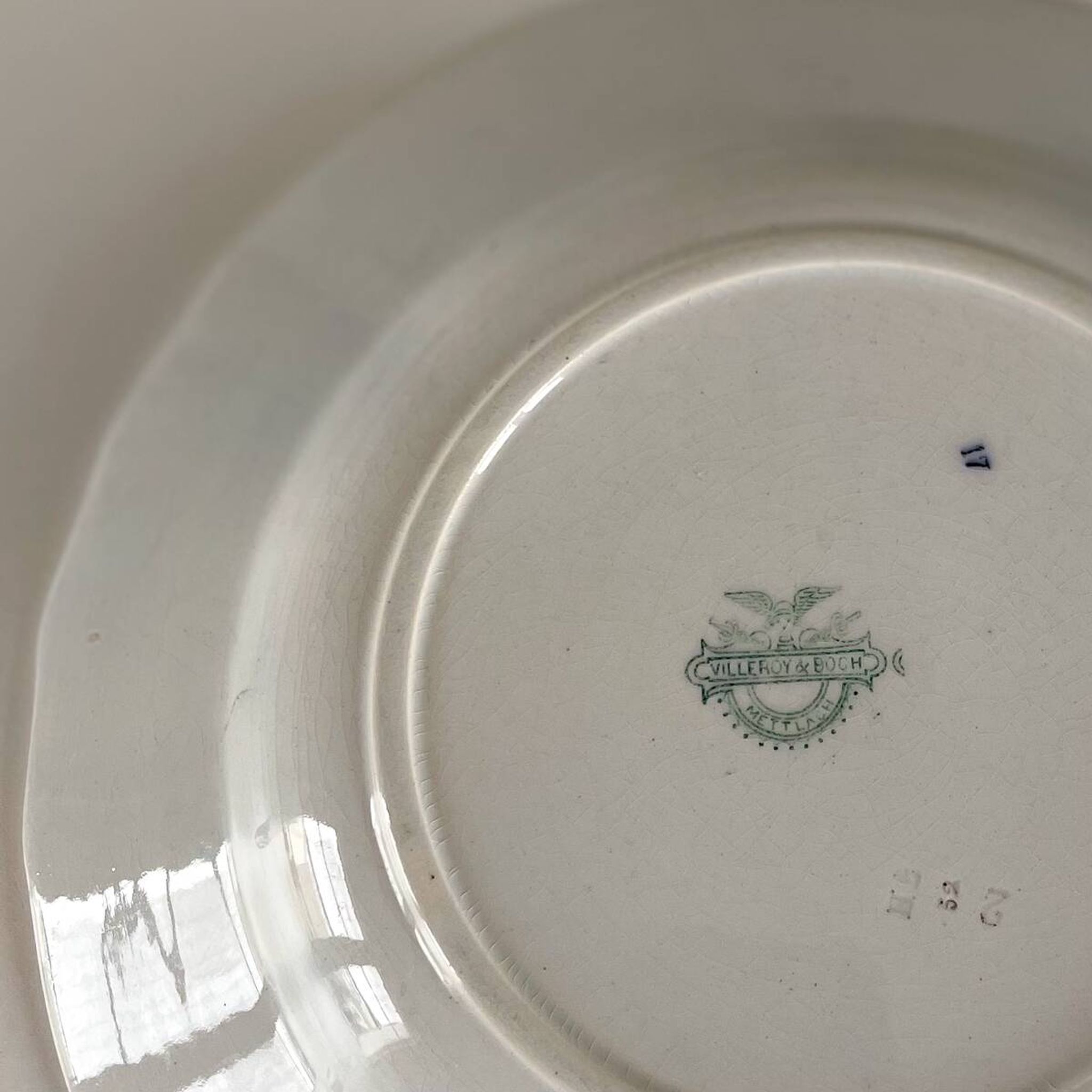 15 antique deep plates from the 19th century - Villeroy and Boch Mettlach