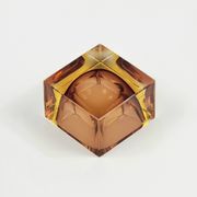 Sommerso Murano Glass Ashtray by Flavio Poli for Seguso, Italy, 1970s