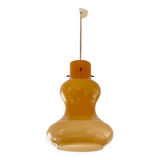 Massimo Vignelli Murano orange globe pendant light